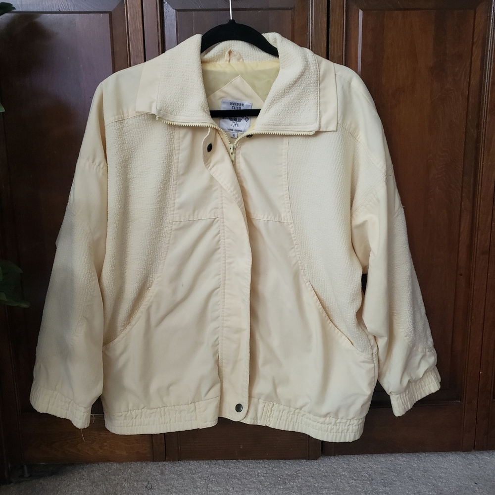 Vintage inspired pale yellow jacket S